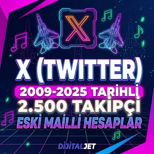  2009-2025-2.500 Takipçi-Mail-Twitter Hesap